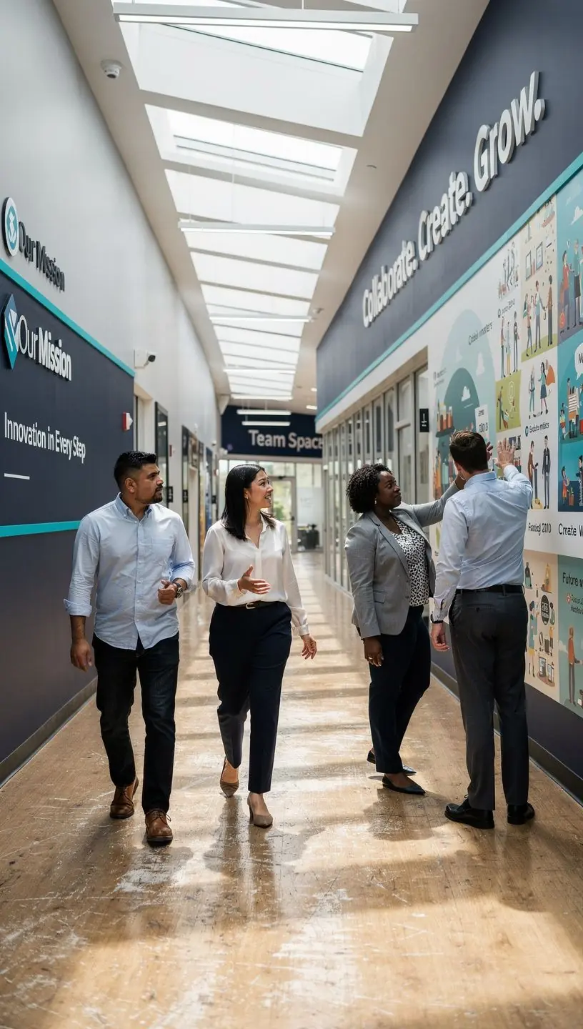 Рабочее место с использованием натуральных материалов и хорошим освещением