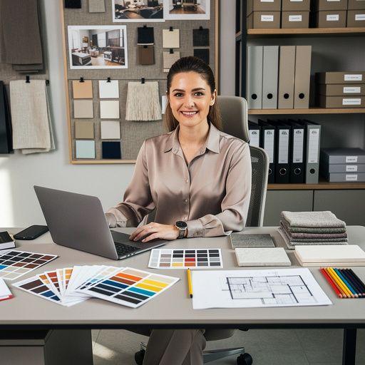 Кухонный уголок в офисе с современными аксессуарами и уютным дизайном